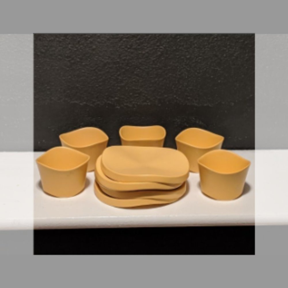 Kotobuki Plate and Cup Ceramic Set of 5